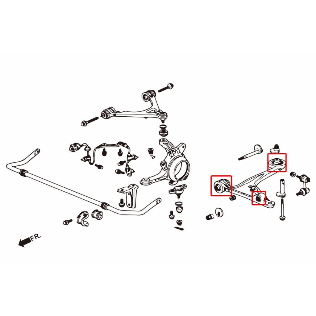 HARDRACE Q0227 Втулка для HONDA S2000 AP1/AP2 99-09 Photo-5