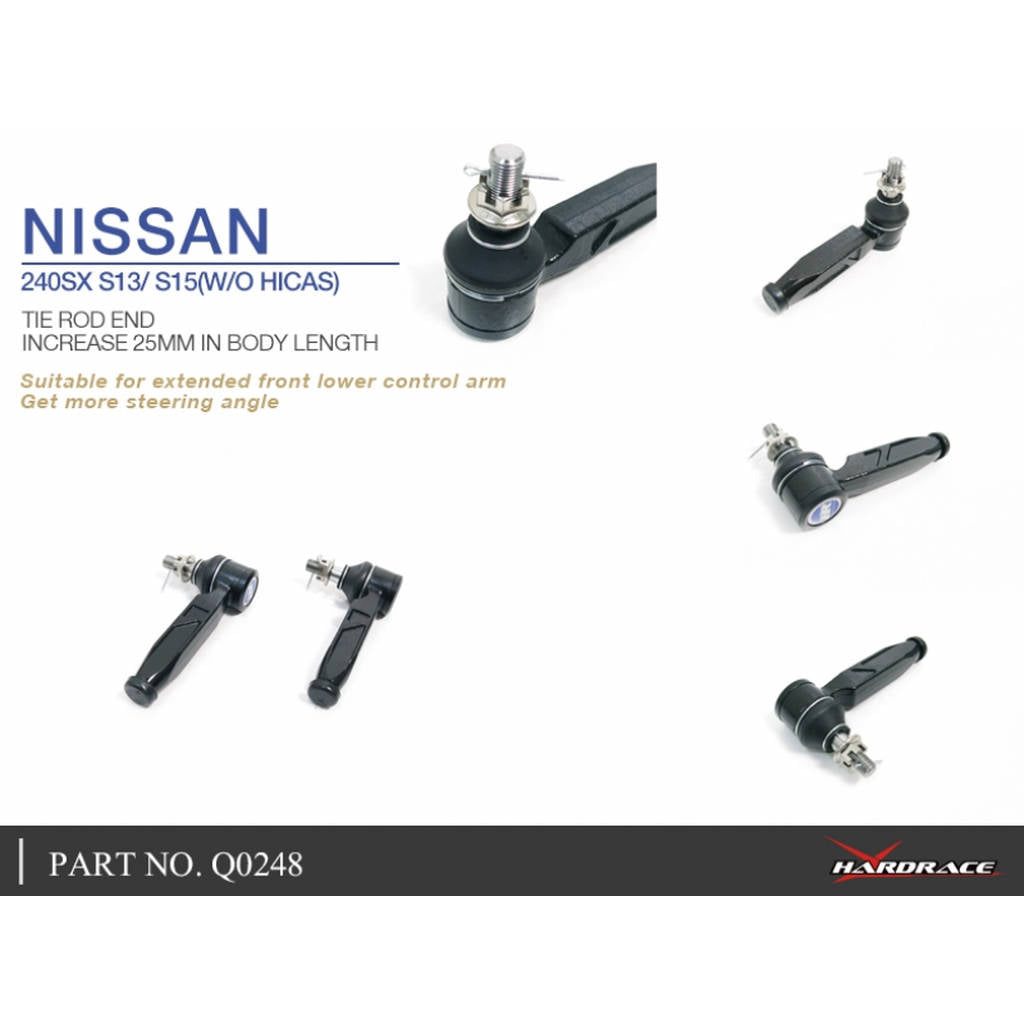 HARDRACE Q0248 Наконечник рульової тяги для NISSAN 240SX S13 S13 89-94 Photo-4