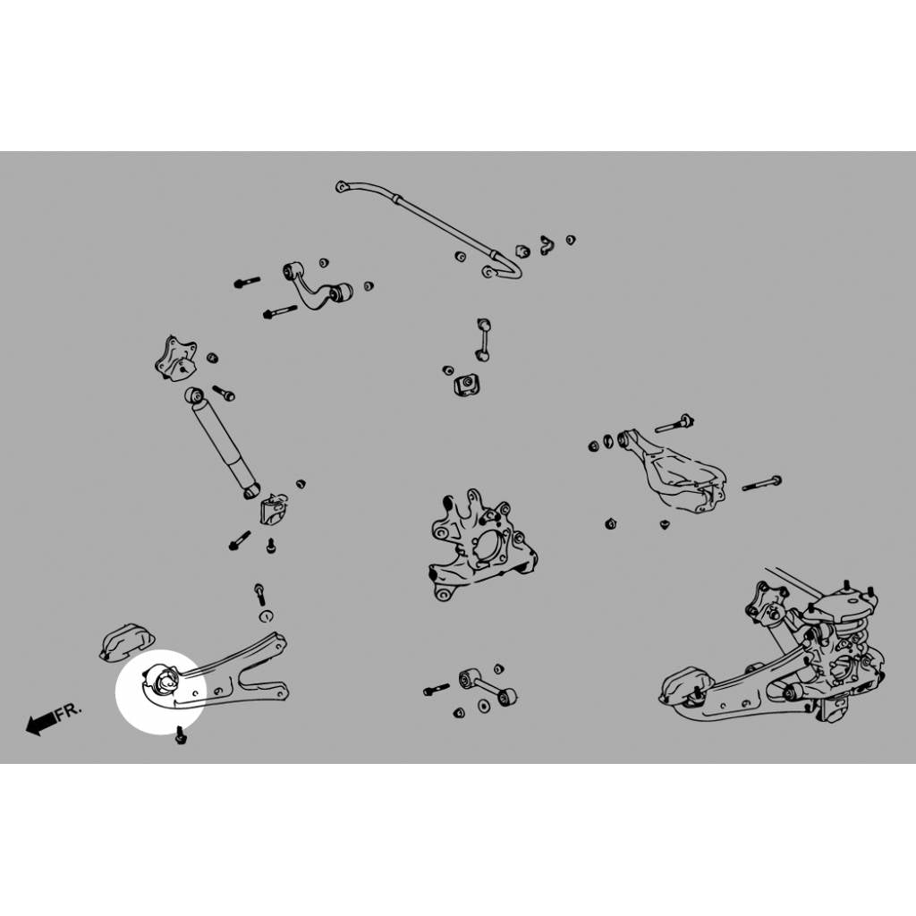 HARDRACE Q0329 Втулка для LEXUS RX350 AL10 09-14 Photo-5
