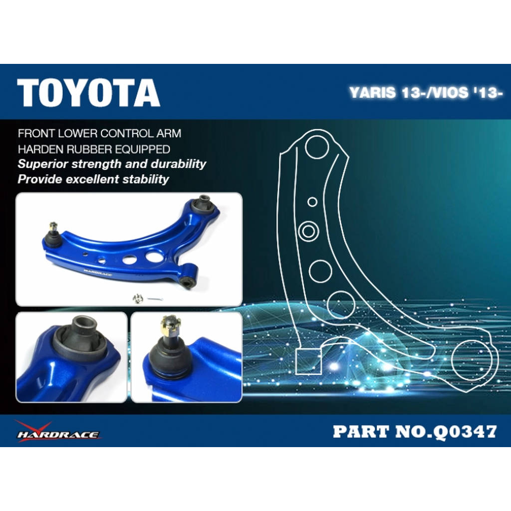HARDRACE Q0347 Важіль для TOYOTA YARIS XP150 13- Photo-8