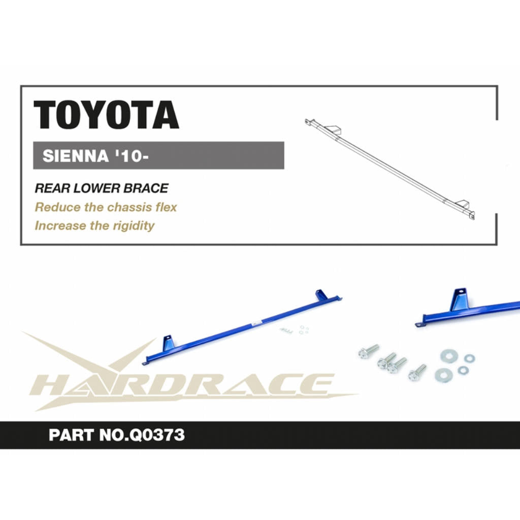 HARDRACE Q0373 Кронштейн задньої нижньої опори для TOYOTA SIENNA XL30 2010 Photo-2