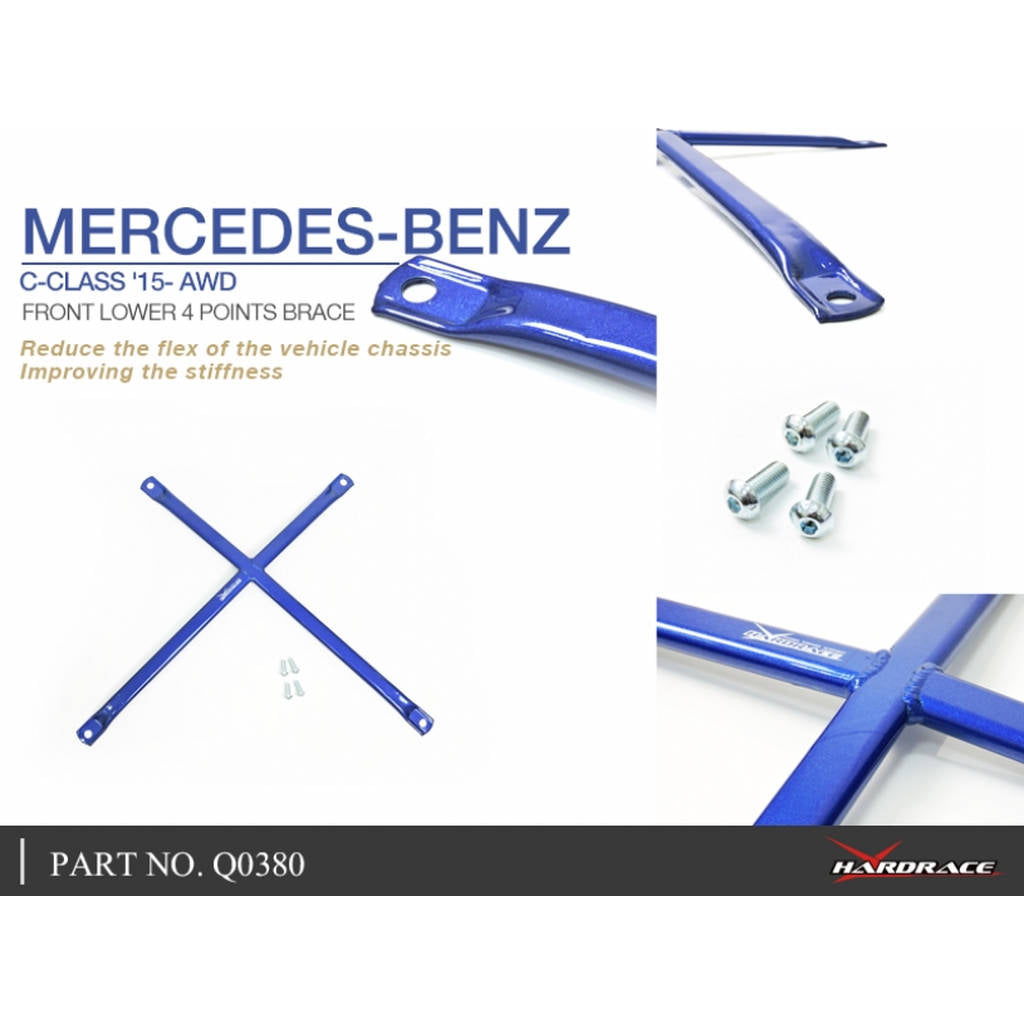 HARDRACE Q0380 Передня нижня скоба для MERCEDES-Benz W205 C'S W205/S205/C205 15- Photo-6