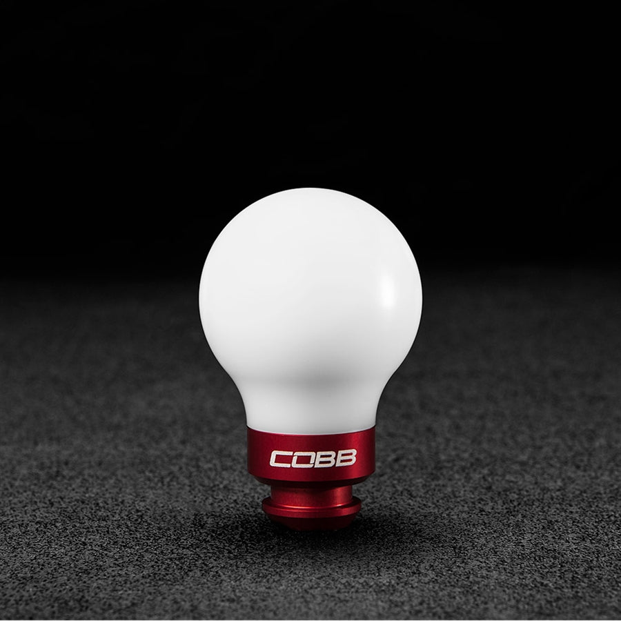 COBB 211350-W-RD SUBARU 5-Speed ??COBB Knob - White w/Race Red Photo-0