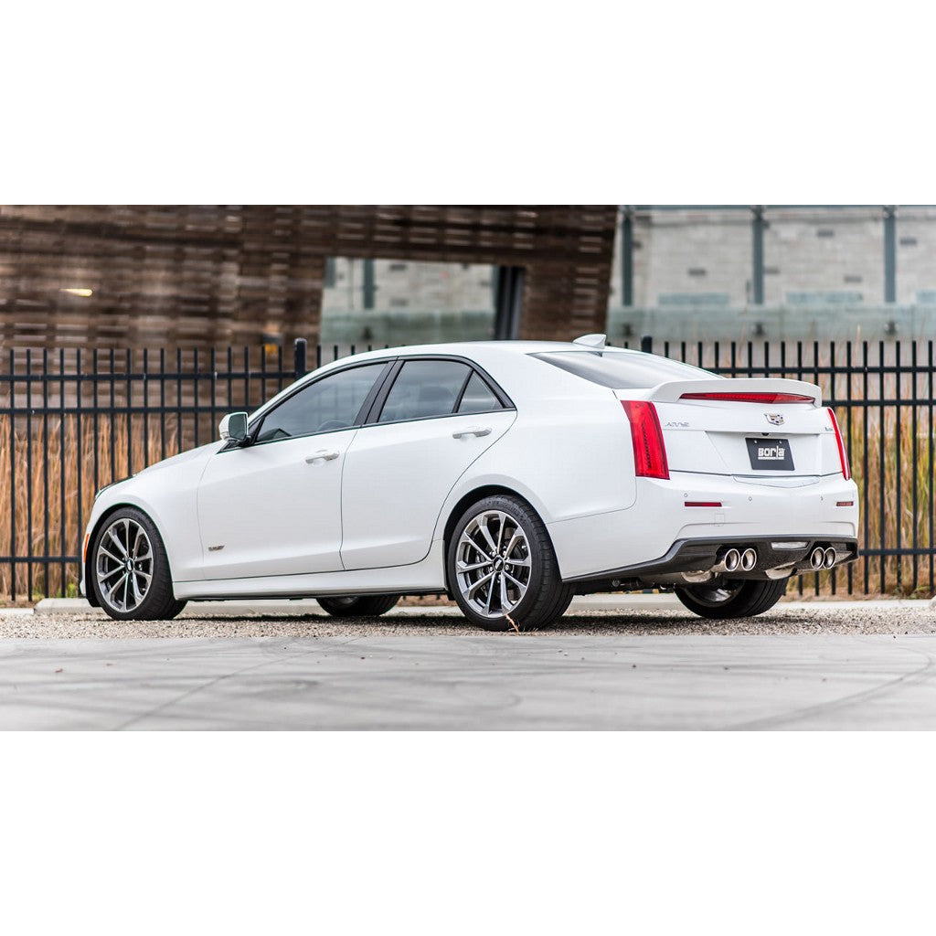BORLA 140692 Вихлопна система Cat-Back "S-Type" 2.75" D RD RL AC 4"RD x 6.25" CADILLAC ATS-V 3.6L TT V6 AT Photo-1
