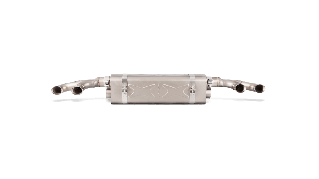 AKRAPOVIC S-PO/TI/6H Вихлопна система Slip-On Line (Titanium) для PORSCHE 911 Turbo/S (991.2) 2016+ Photo-0