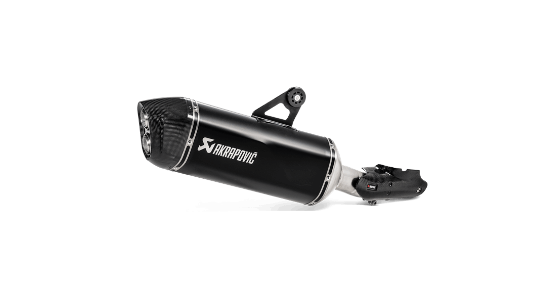 AKRAPOVIC S-B12SO23-HAATBL Вихлопна система Slip-On Line (BLACK) BMW R 1250 GS / ADVENTURE 2019-2021 Photo-0