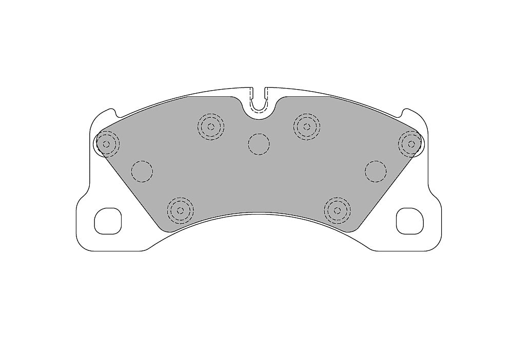 FERODO FCP4064H Передні гальмівні колодки DS2500 для PORSCHE Cayenne (9YA) / Macan (95B) / Panamera (970) Photo-0