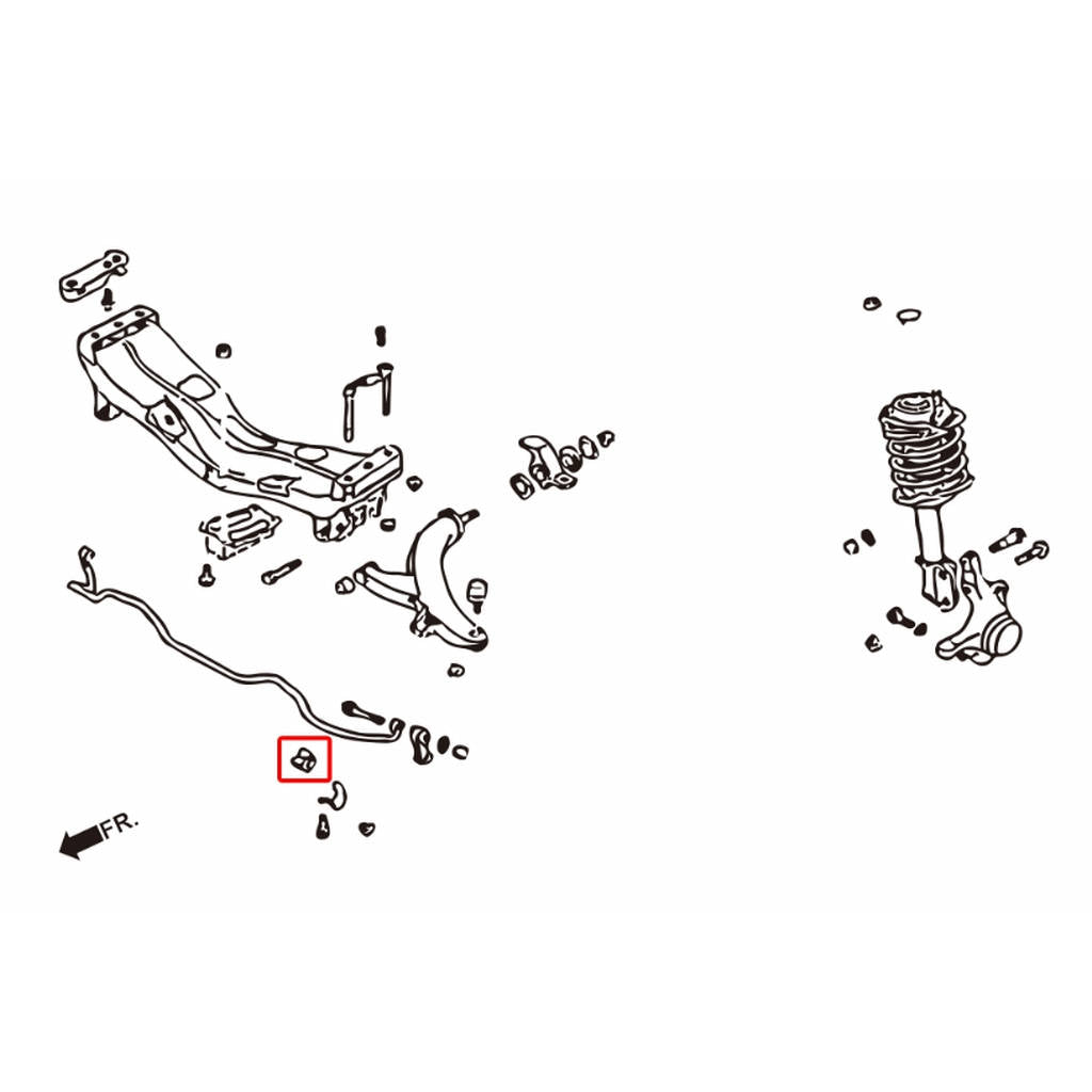 HARDRACE 6151 Втулки стабілізатора для SUBARU IMPREZA GC 18mm-20mm (2 шт) Photo-3