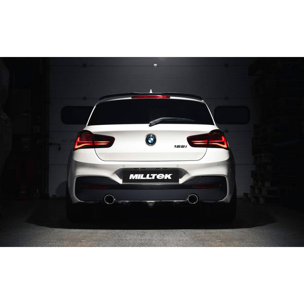 MILLTEK SSXBM1133 Глушник(и) Подвійний 90 мм для BMW GT90 1 серії 120i та 125i 3 і 5 Door (тільки двигун F20 та F21 B48) Photo-1