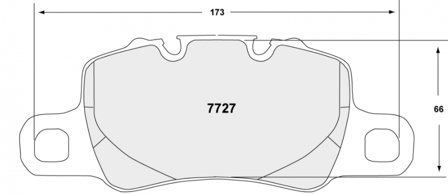 PFC 7727.332.18.44 гальмівні колодки задні 332 CMPD 18mm для PORSCHE 992 GT3 / 991 GT3-Turbo-Cayman GT4 Photo-1 
