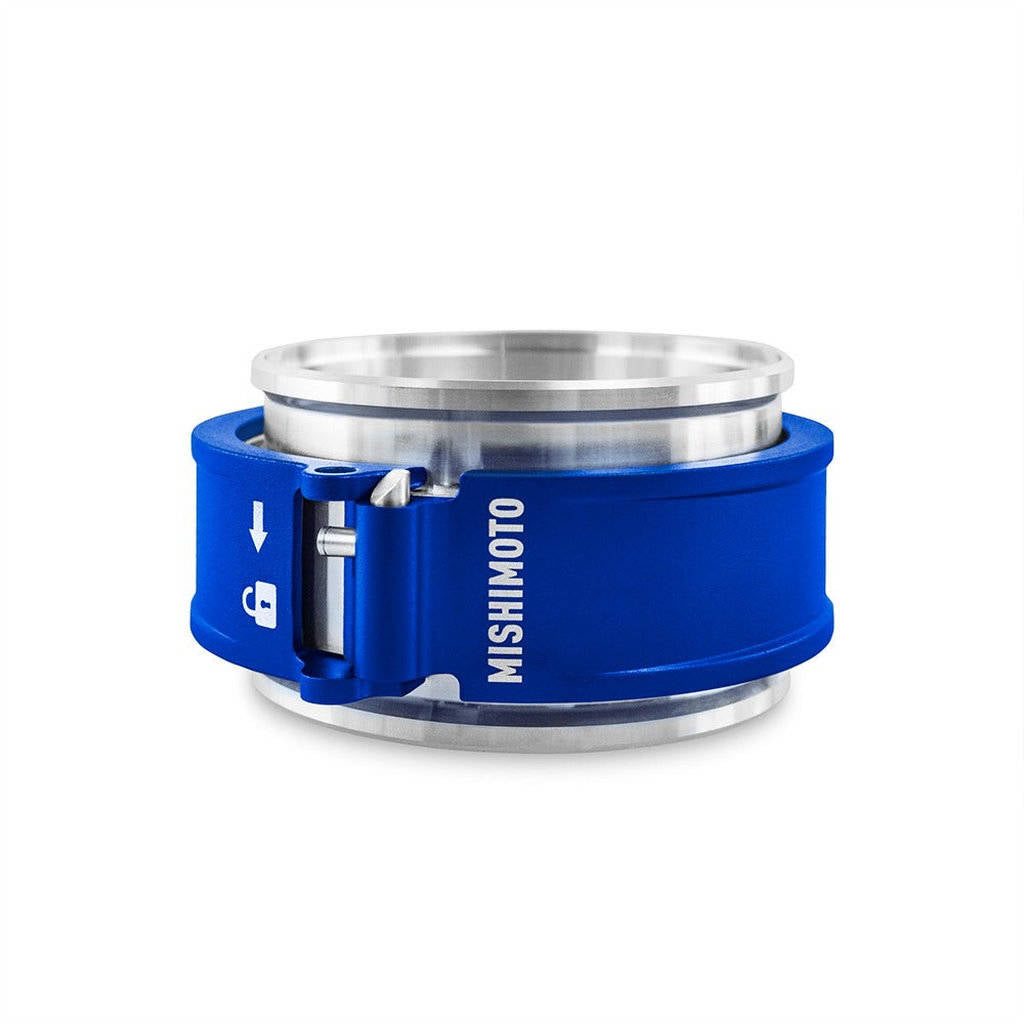 MISHIMOTO MMCLAMP-QD-30BL Швидкознімний хомут 3.0", синій Photo-1
