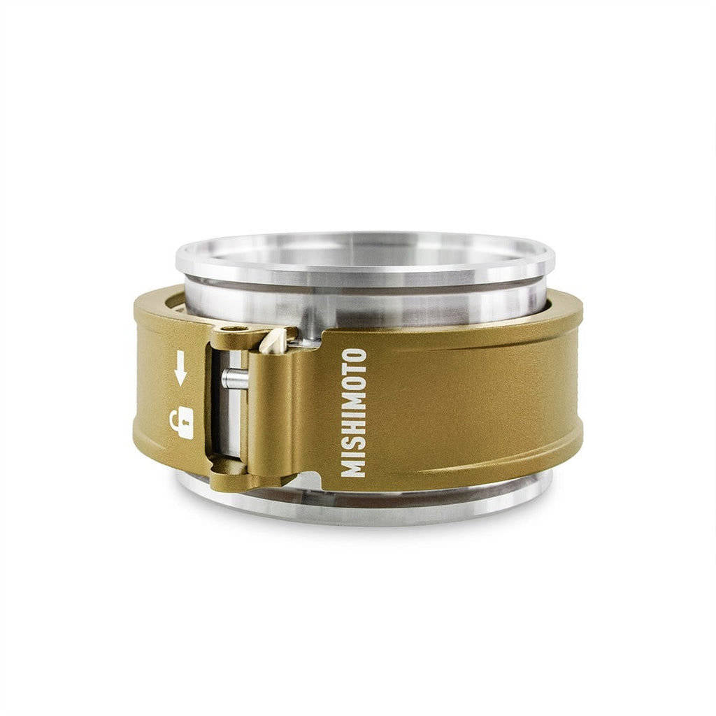 MISHIMOTO MMCLAMP-QD-30GD Швидкознімний хомут 3.0" золотий Photo-1