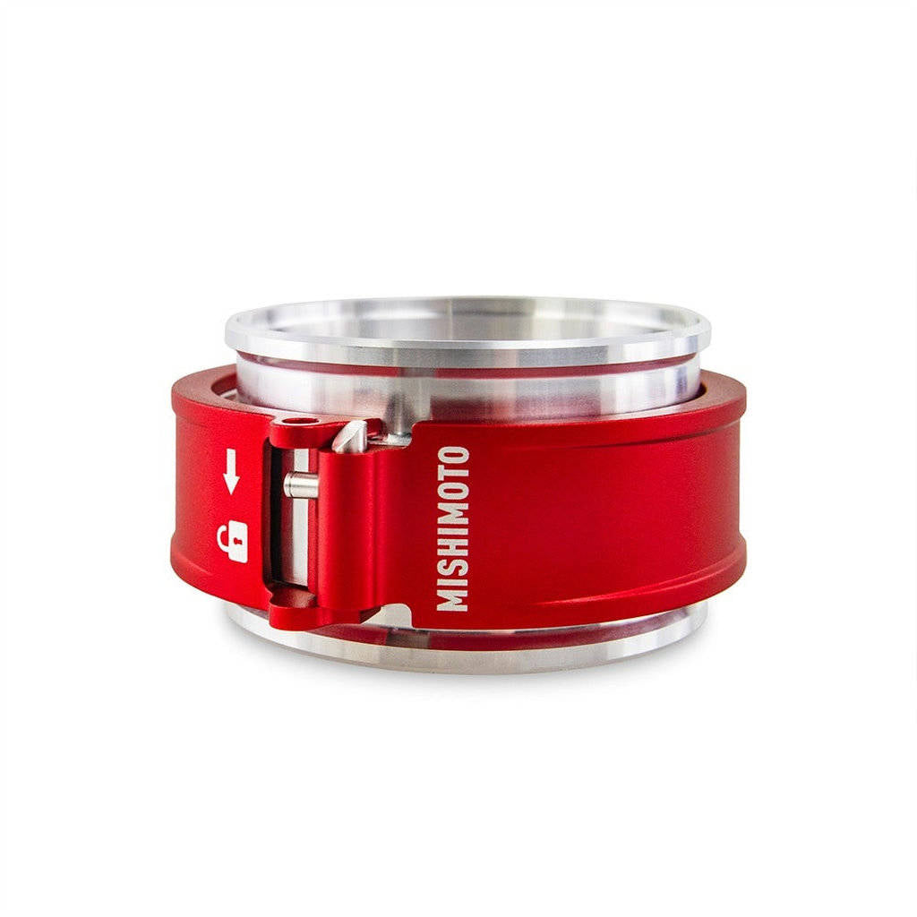 MISHIMOTO MMCLAMP-QD-30RD Швидкознімний хомут 3.0", червоний Photo-1