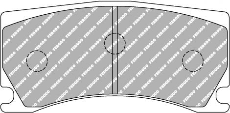 FERODO FRP3135H Задні гальмівні колодки DS2500 для JAGUAR XK Coupe (J43) / XK Convertible (J43) Photo-0