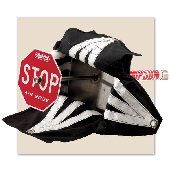 SIMPSON 42030BK Гальмівний парашут 8-футовий, Чорний (Air Boss 8 Chute-black) Photo-1