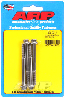 ARP 400-0312 Комплект болтів чаші поплавця карбюратора для Holley 2 Barrel Photo-0