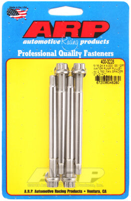 ARP 400-3228 Комплект шпильок шківа водяного насоса 5/16-24 X 4.000 дюйма з нержавіючої сталі, полірований 12 шт (підходить для розпірки вентилятора 2.750 дюйма) Photo-0