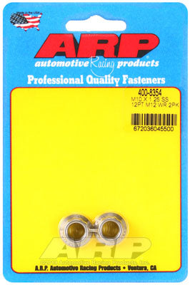 ARP 400-8354 Набір гайок M10 X 1,25 нержавіюча сталь 12 мм головка 12pt Photo-0