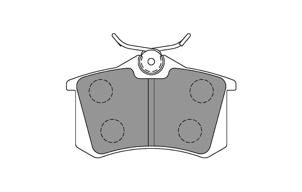 FERODO FDS541 Задні гальмівні колодки DS Performance для PEUGEOT 405 / VW Golf (Mk2) Photo-0