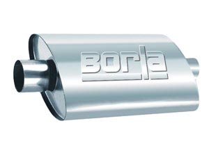 BORLA 40364 Глушник ProXS, овальна вихідна труба 2,5" вхід / вихід, 14" x 4" x 9.5" Photo-1
