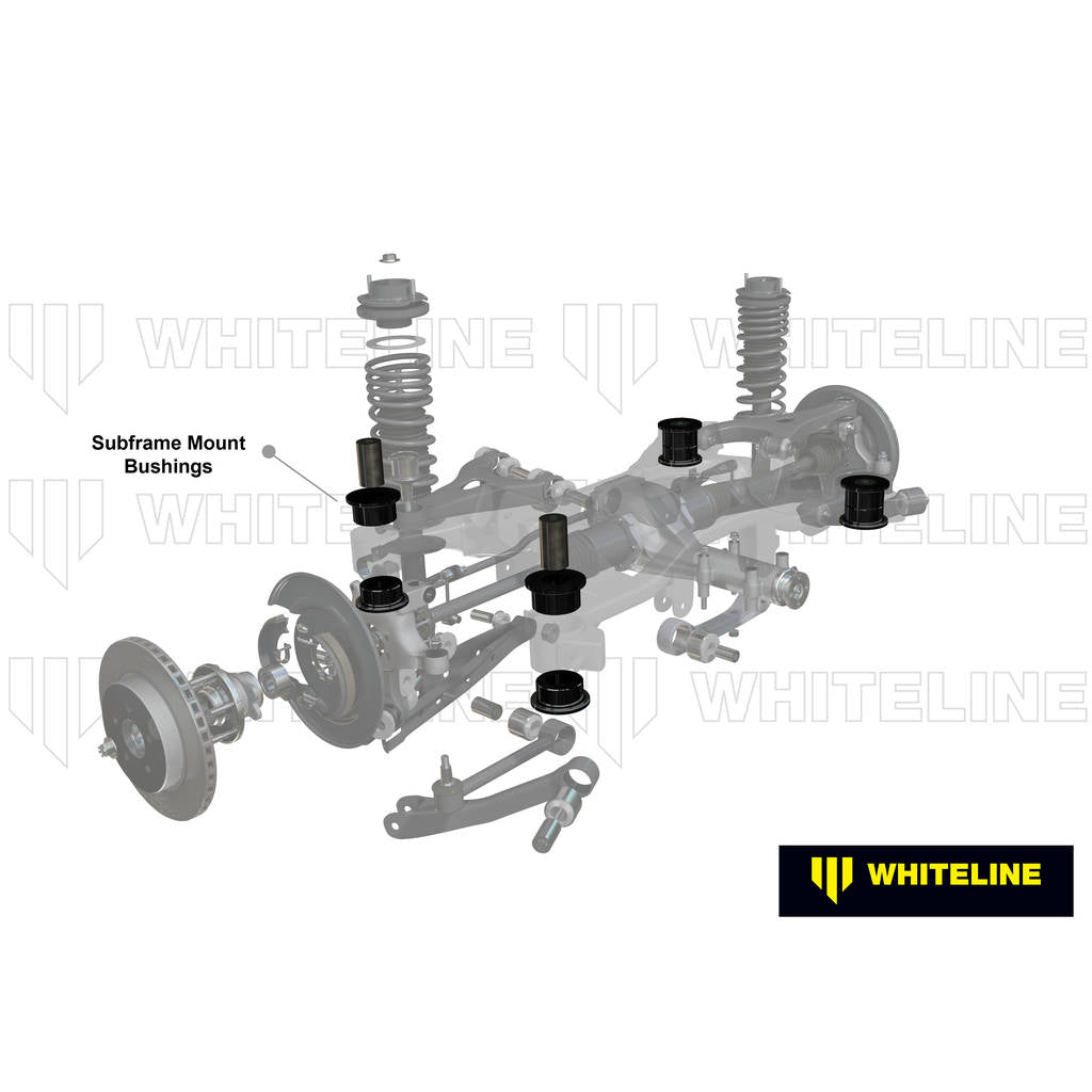 WHITELINE KDT922 Комплект Positive Traction вставок втулок кріплення підрамника для Subaru BRZ/Toyota 86 Photo-1