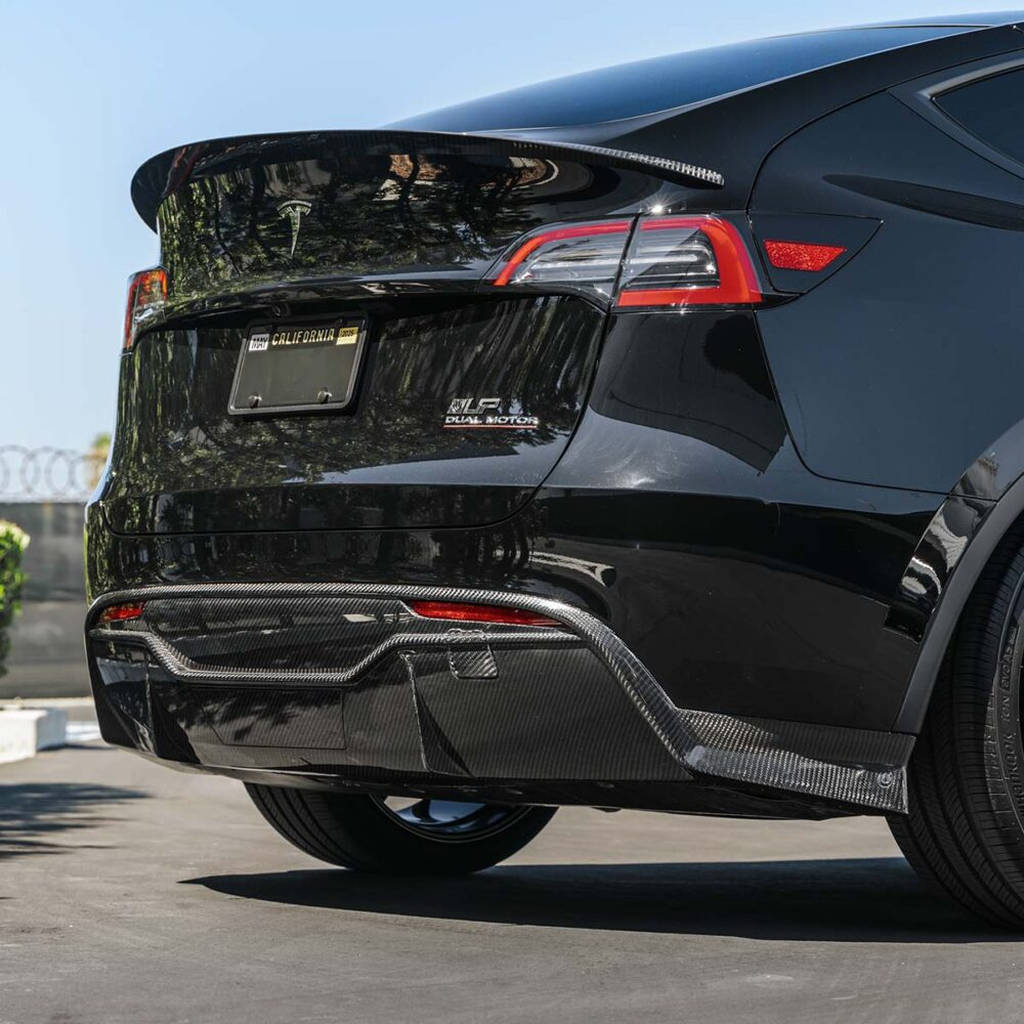 UNPLUGGED PERFORMANCE UP-MY-325-2.1 Задній спойлер високої ефективності, карбон, матовий для TESLA Model Y Photo-3