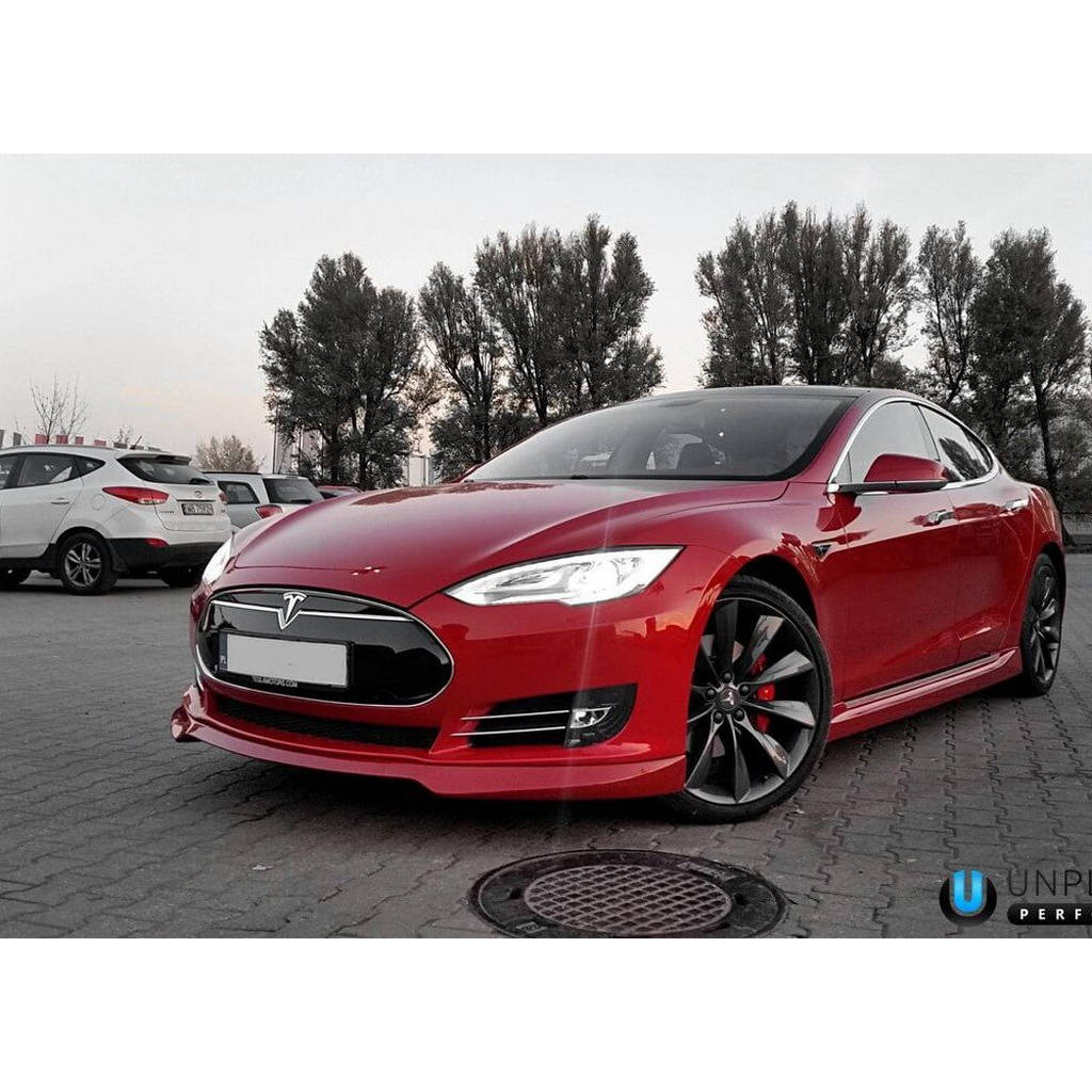 UNPLUGGED PERFORMANCE UP-MS-101-1.1 Передній спойлер і система дифузора, уретановий нефарбований для TESLA Model S до 2016 р. 5 Photo-5