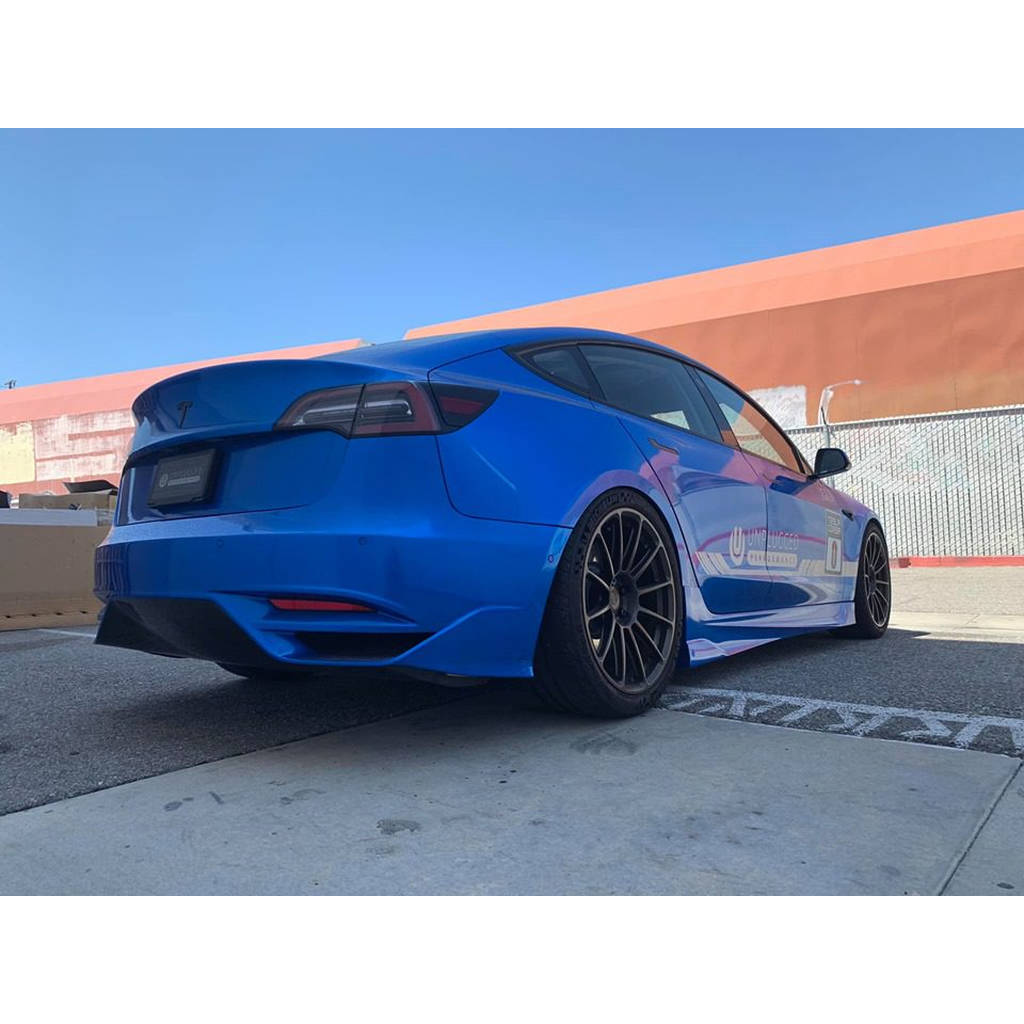 UNPLUGGED PERFORMANCE UP-M3-303-2.1 Накладки на пороги, карбон для TESLA Model 3 Photo-3