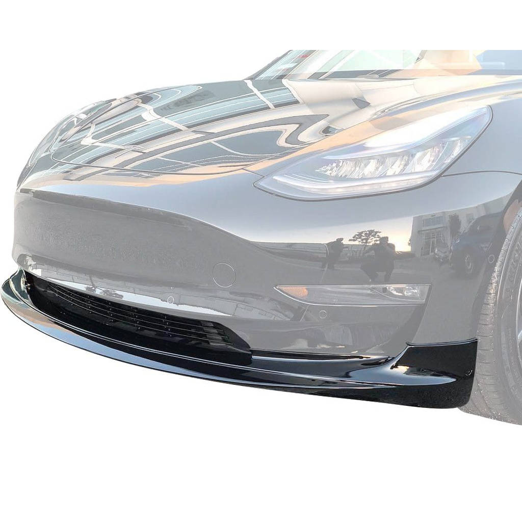UNPLUGGED PERFORMANCE UP-M3-301-6.1 Передній спойлер, срібний металік для TESLA Model 3 Photo-3
