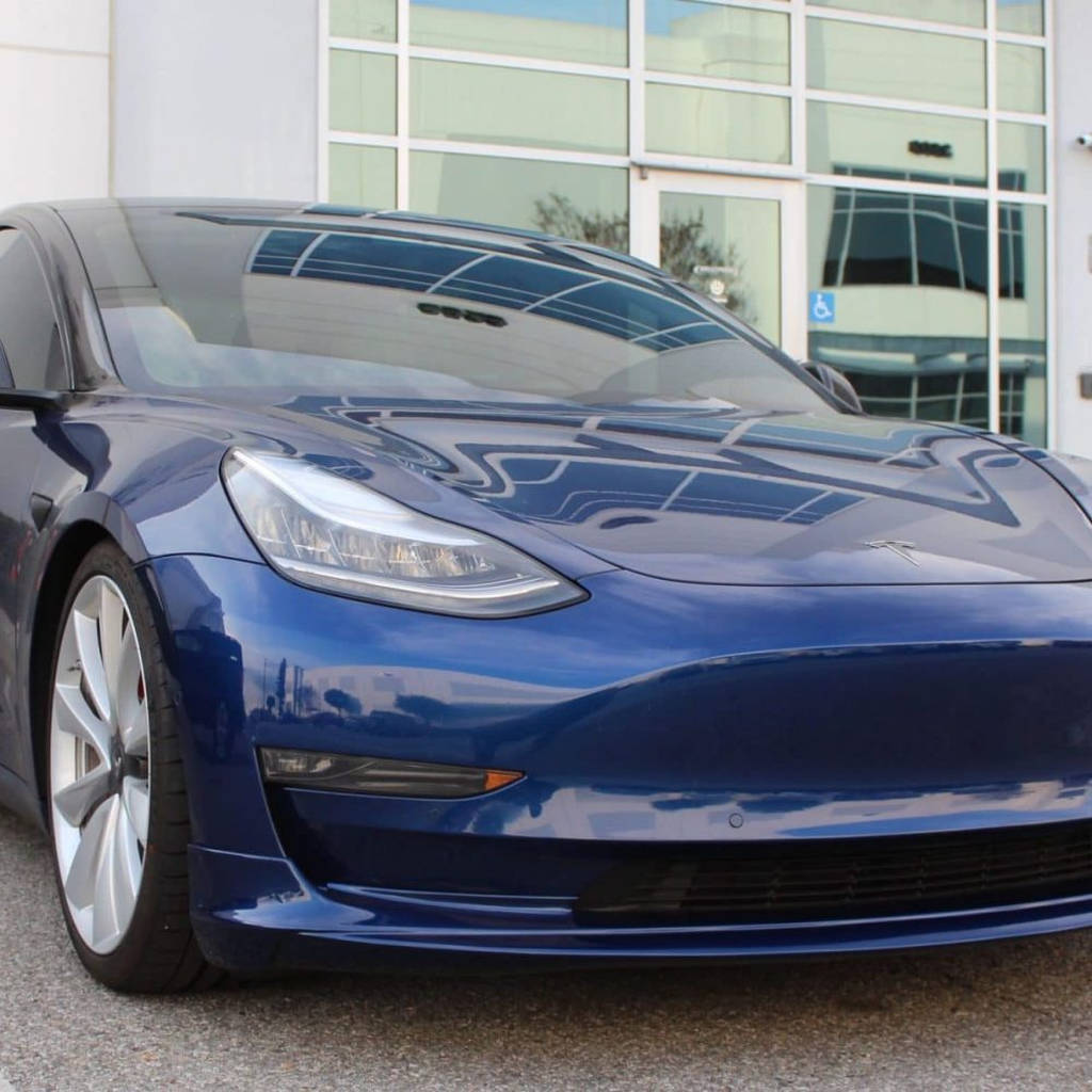 UNPLUGGED PERFORMANCE UP-M3-301-6.1 Передній спойлер, срібний металік для TESLA Model 3 Photo-9