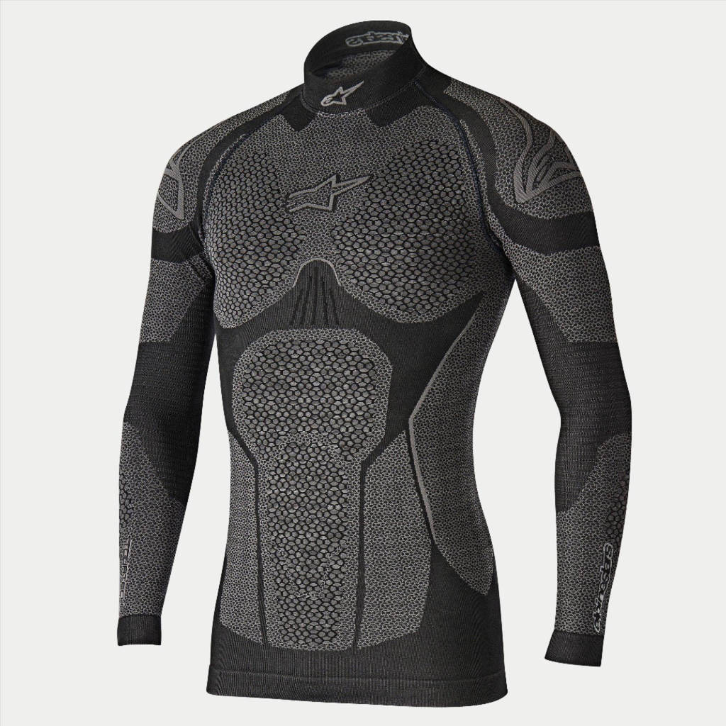 ALPINESTARS 4752117_106_XS/S Майка / футболка для картингу RIDE TECH WINTER, зимова, чорний / сірий, розмір XS / S Photo-0