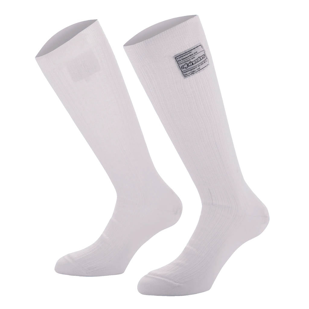ALPINESTARS 4704021_20_XL Шкарпетки для автоспорту RACE v4, білі, FIA 8856-2018, Розмір XL Photo-0