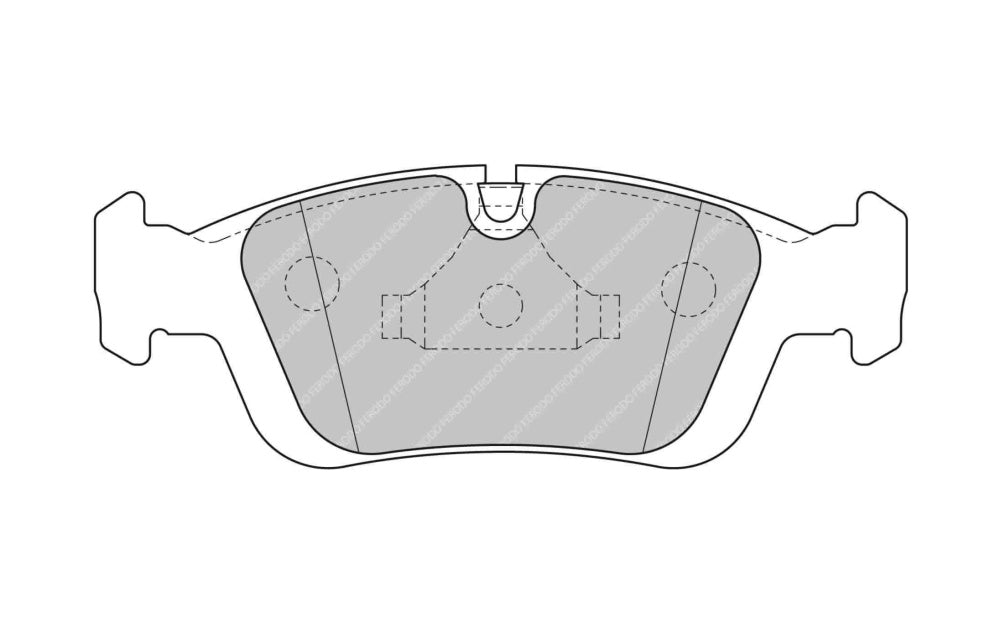 FERODO FCP1300H Передні гальмівні колодки DS2500 для BMW 3 Series (E36 / E46) / Z4 (E85) Photo-0