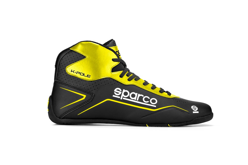 SPARCO 00126937NRGF Черевики для картингу K-POLE, чорний/жовтий, розмір 37 Photo-0
