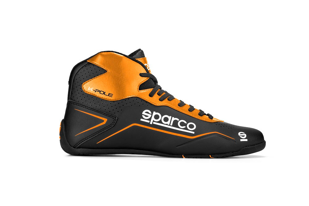 SPARCO 00126938NRAF Черевики для картингу K-POLE, чорний/помаранчевий, розмір 38 Photo-0