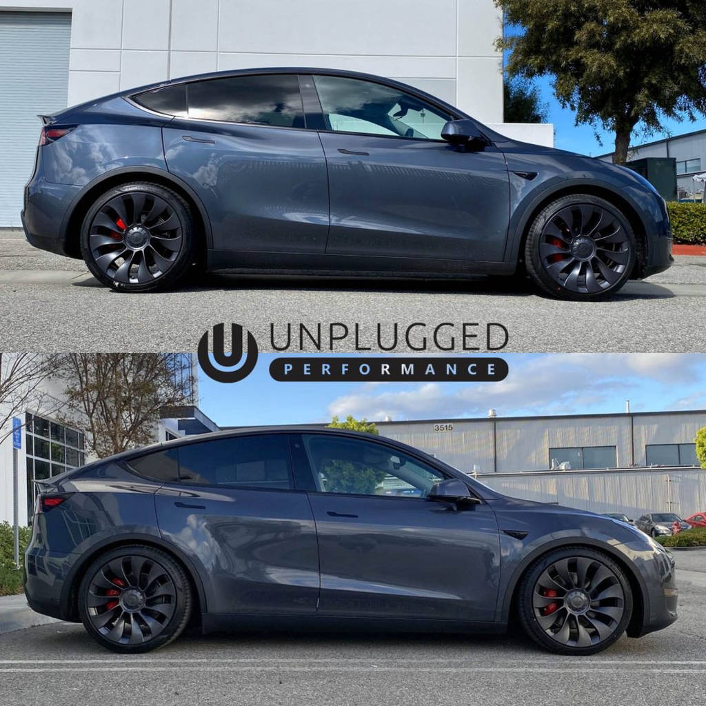 UNPLUGGED PERFORMANCE UP-MY-310 - 8.1 Комплект занижених пружин підвіски Mild-LR RWD для TESLA Model Y Photo-3