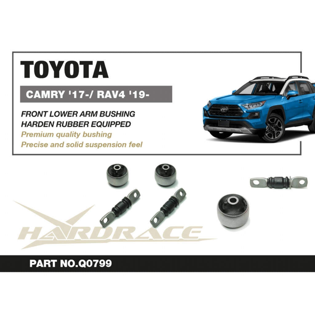 HARDRACE Q0799 Втулка переднього нижнього важеля 4 шт для TOYOTA RAV4 '19- /CAMRY '17-/ для LEXUS ES '18- Photo-1