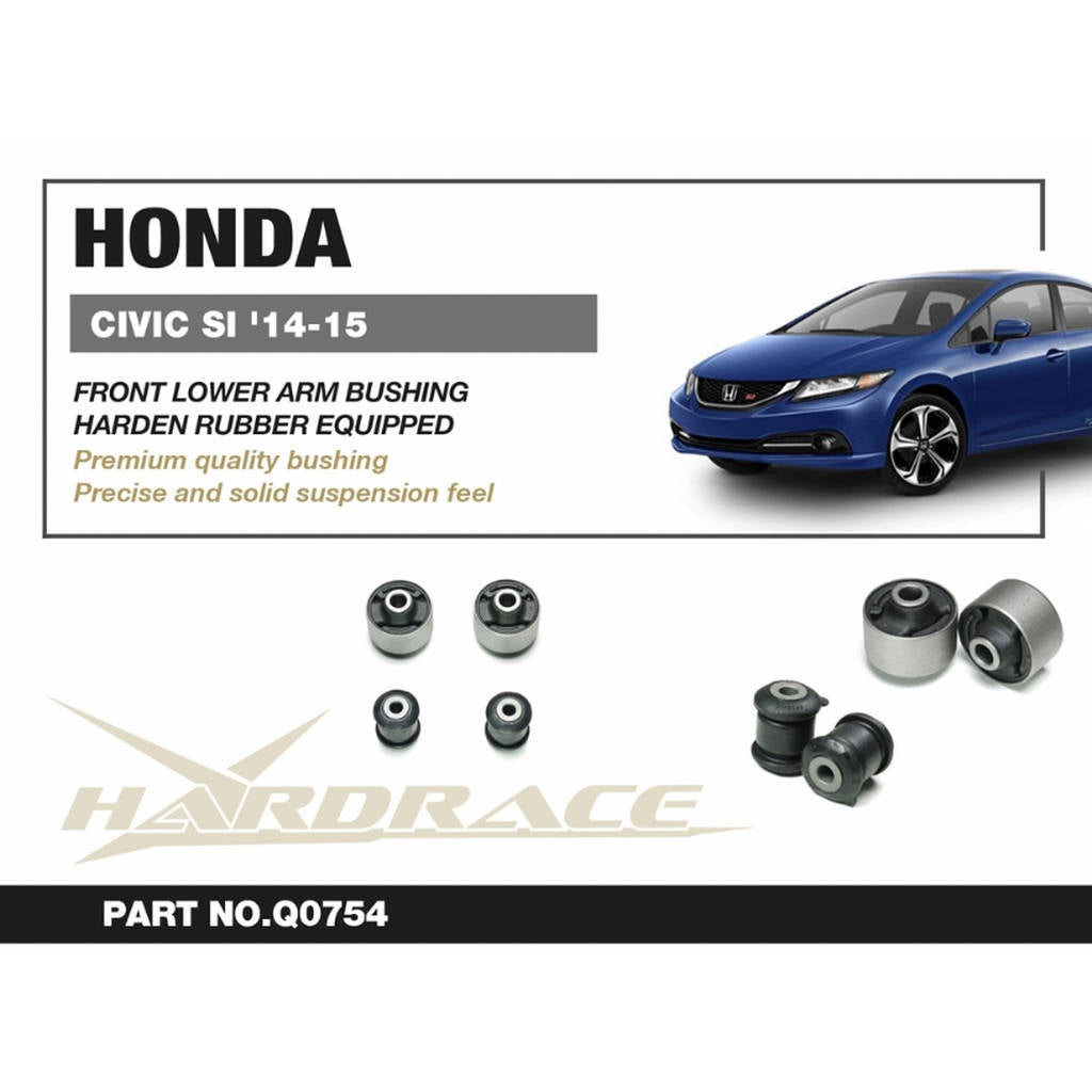 HARDRACE Q0754 Втулка переднього нижнього важеля - 4 шт для HONDA CIVIC SI '14-15 Photo-1