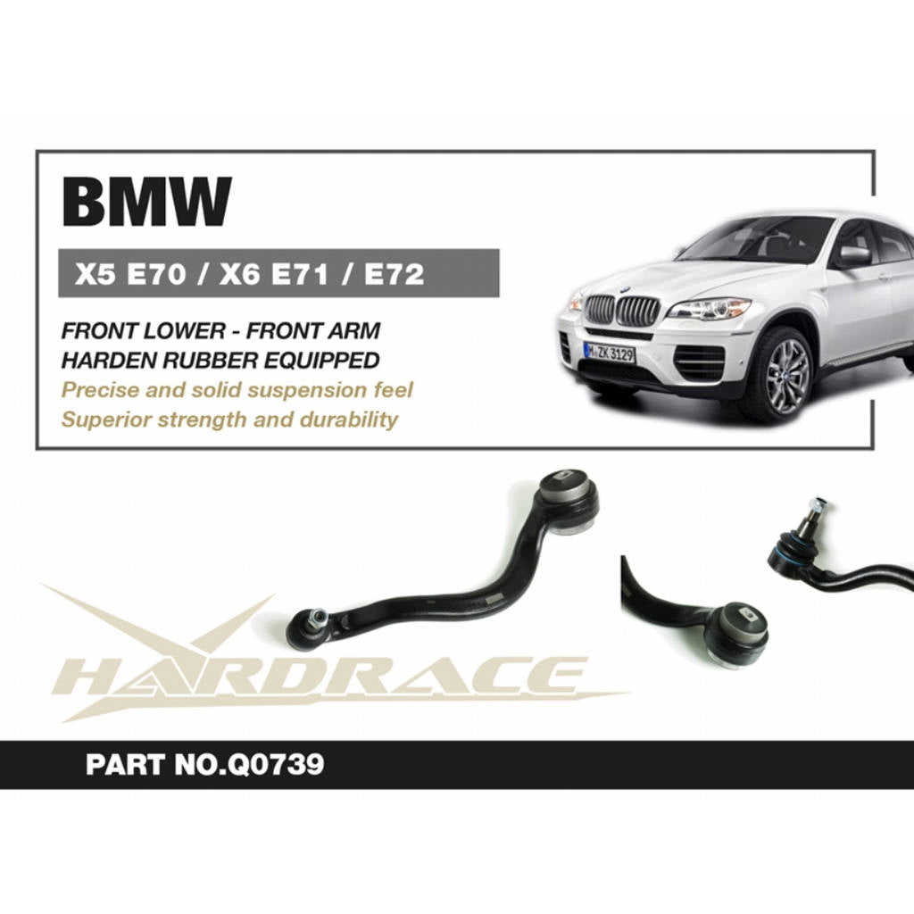 HARDRACE Q0739 Передній нижній важіль 2 шт для BMW X5 E70/X6 E71/E72 Photo-1