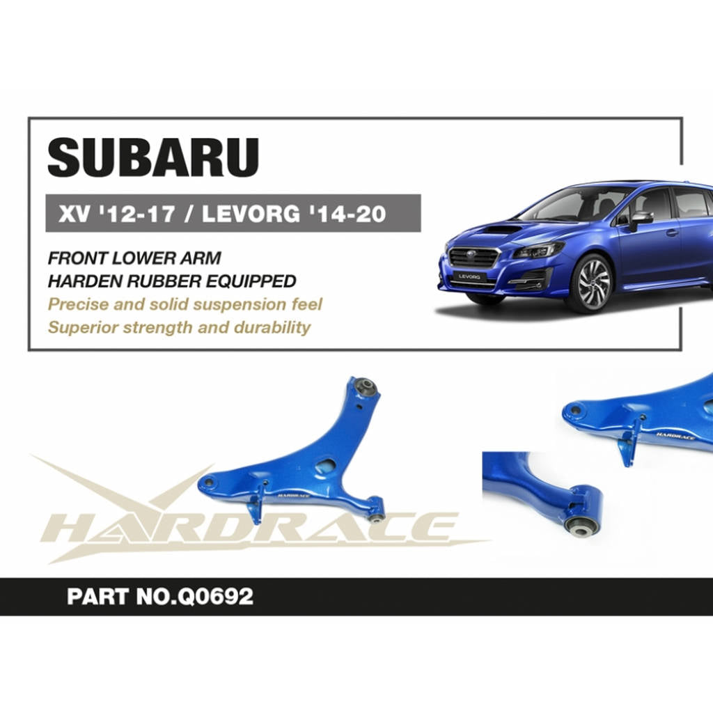 HARDRACE Q0692 Передній нижній важіль - 2 шт для SUBARU LEVORG '14-20/ XV '12-17 Photo-1