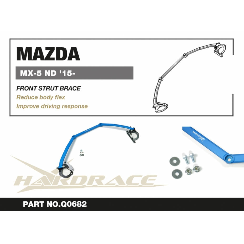 HARDRACE Q0682 Передня стійка розпірки -1 шт для MAZDA MX-5 ND '15- Photo-2