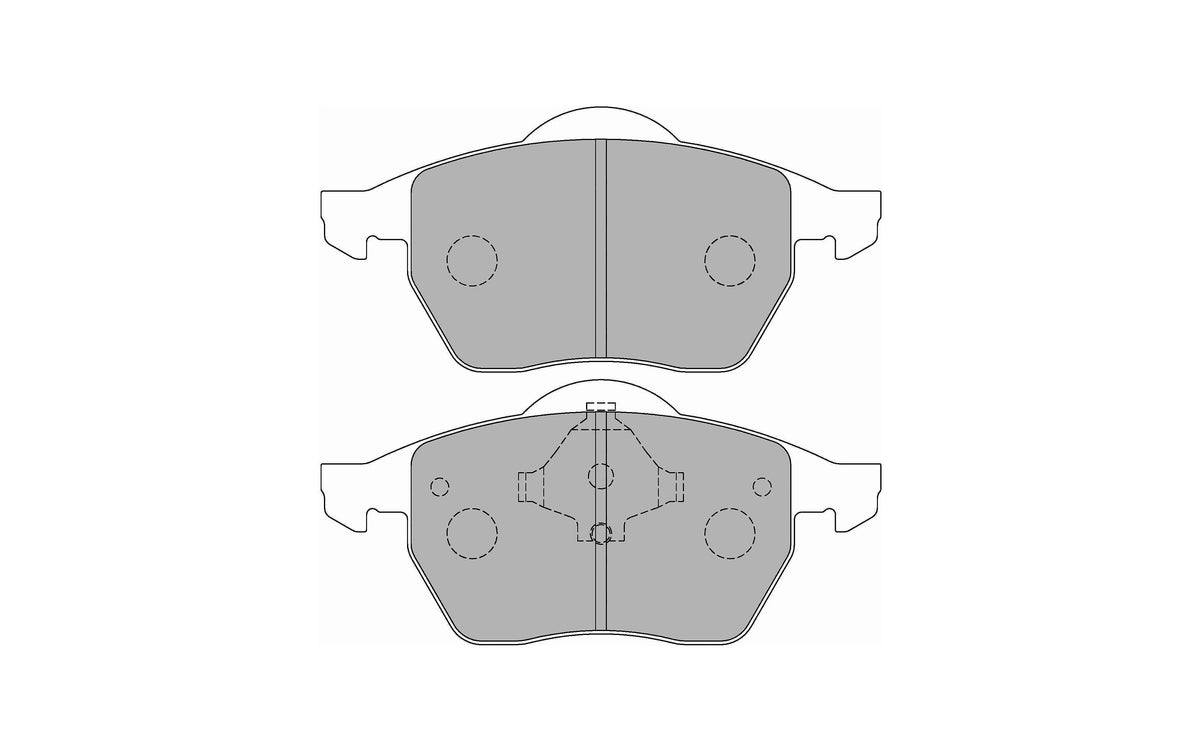 FERODO FCP590H Передні гальмівні колодки DS2500 для AUDI A4 (B5) / A6 (C4) Photo-0