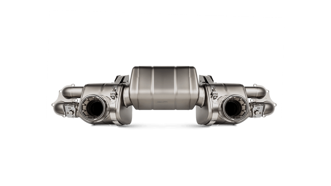 AKRAPOVIC S-PO/TI/18 Вихлопна система Slip-On Race Line (Titanium) для PORSCHE Cayman GT4 (718)/GTS 4.0/718 Boxter GTS 4.0 Photo-1