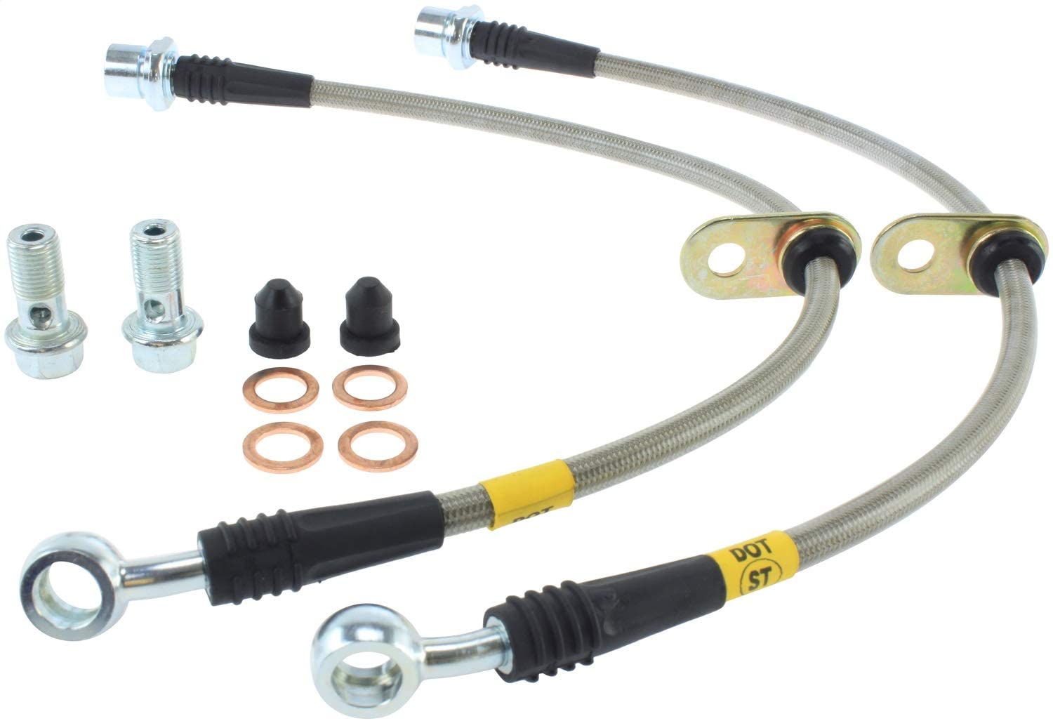 STOPTECH 950.63004 гальмівні шланги передні Stainless Steel для CHRYSLER / DODGE 300 / Challenger/Charger / Magnum 2005-2019 Photo-0