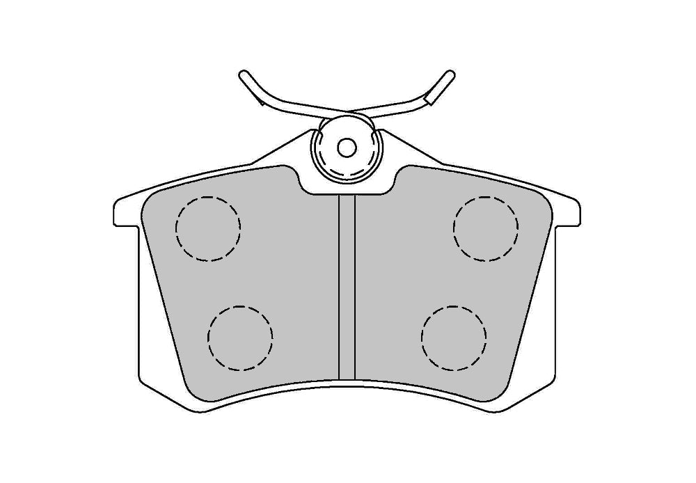 FERODO FCP541R Задні гальмівні колодки DS3000 для VW Golf (Mk3 / Mk4) / PEUGEOT 405 / AUDI A4 (B5) Photo-0