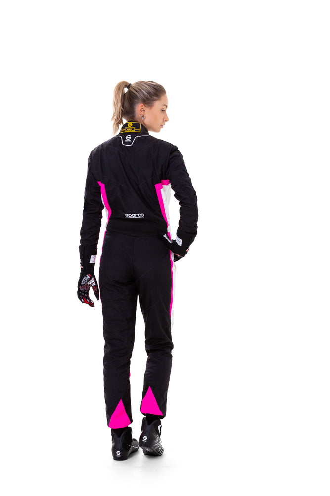SPARCO 002341LNRBF120 Комбінезон для картингу KERB GIRL, CIK, дитячий, чорний/білий/рожевий, розмір 120 Photo-2