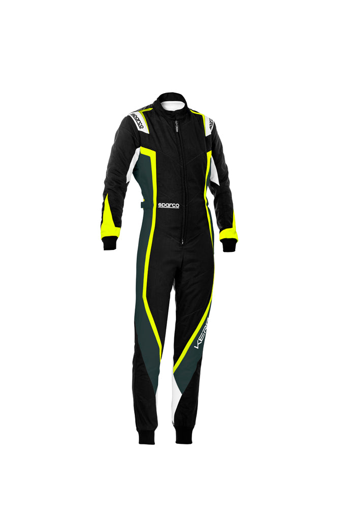 SPARCO 002341LNRGFXXS Комбінезон для картингу KERB LADY, чорний/сірий/жовтий, розмір XXS Photo-0