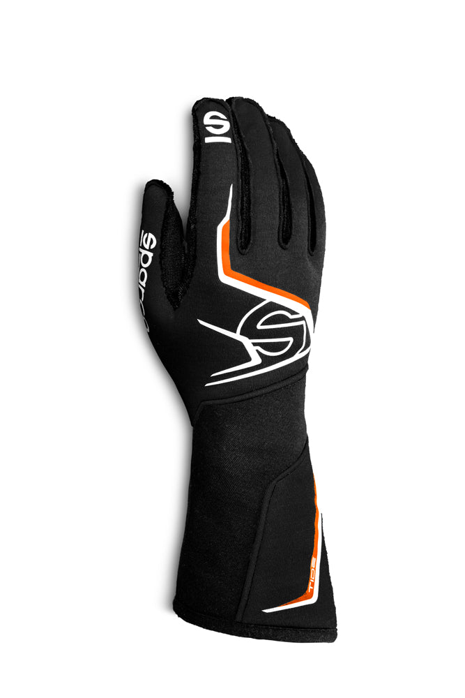 SPARCO 00135608NRAF Рукавички для автоспорту TIDE, FIA 8856-2018, чорний/помаранчевий, розмір 8 Photo-0
