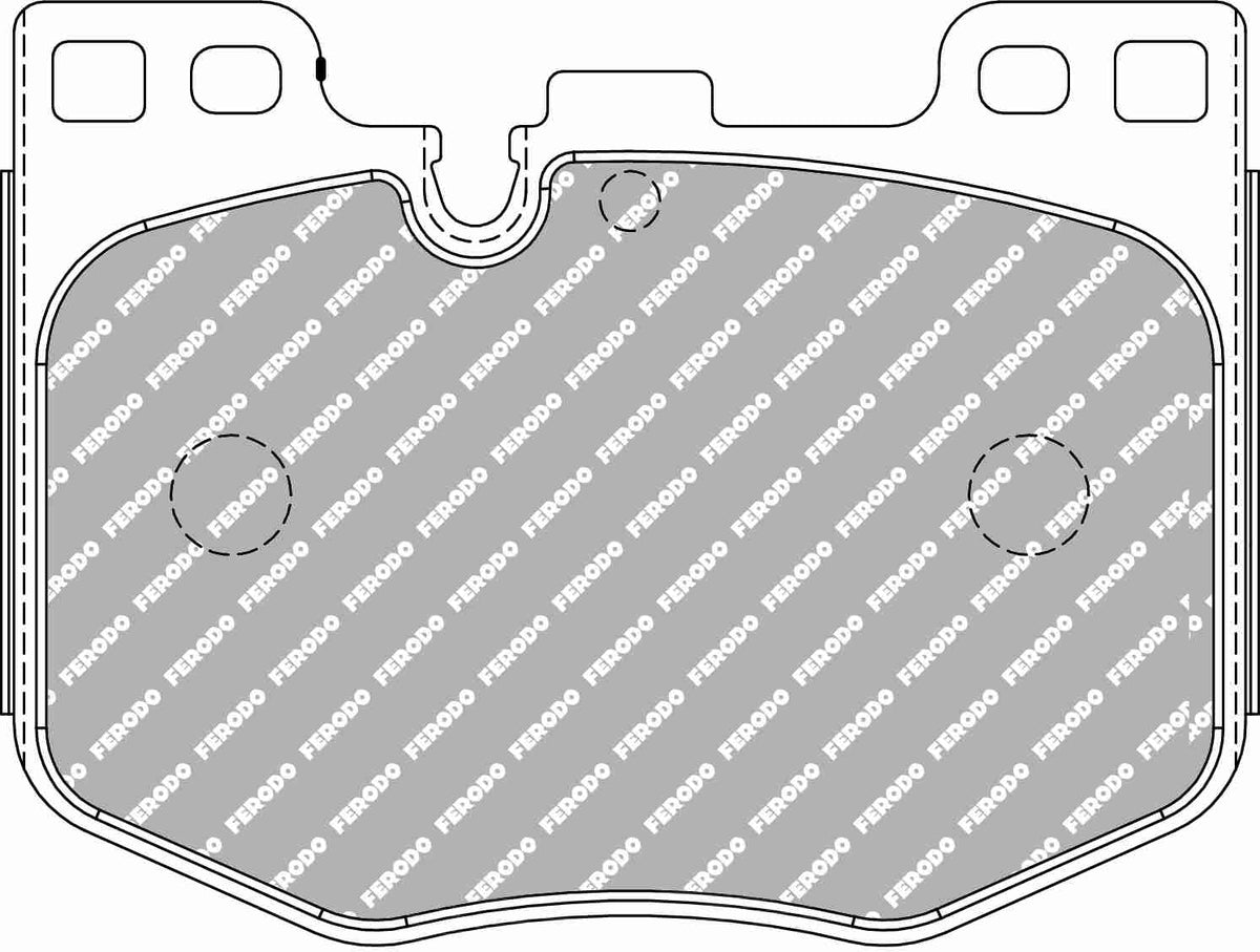 FERODO FCP5055H Передні гальмівні колодки DS2500 для BMW 3 Series (G20) / 5 Series (G30) / 7 Series (G11 / G12) / X5 (G05) / X7 (G07) Photo-0
