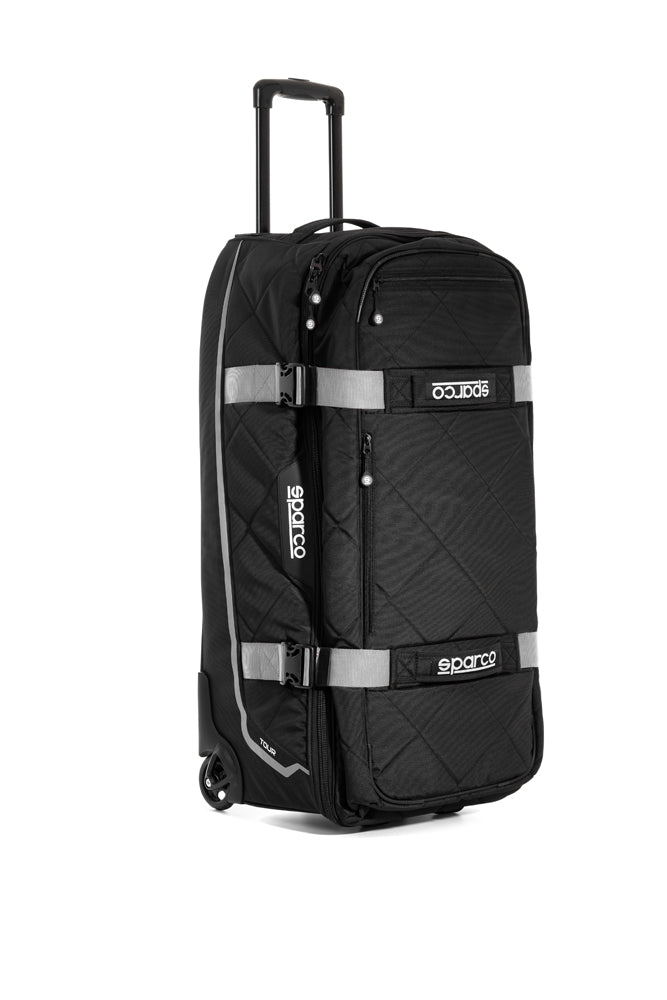 SPARCO 016437NRSI Сумка для екіпіровки TOUR TROLLEY, чорний/сріблястий, 4,7 кг, 40x84x38 см Photo-0